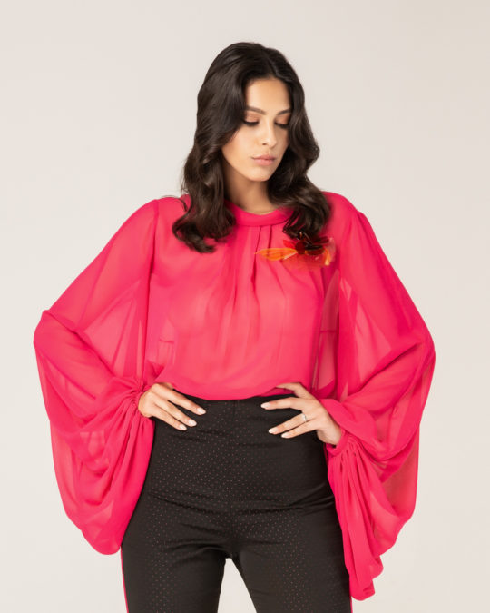 Blusa maniche voluminose